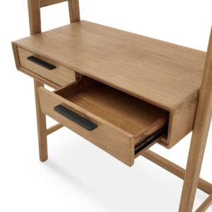 Seb Wall Desk with Bookcase Set 3