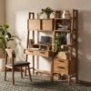 Seb Wall Desk with Bookcase Set 0